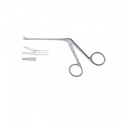 Micro Ear Forceps Stainless Steel Serrated Jaw 4mm - Hartman Micro Alligator Forceps